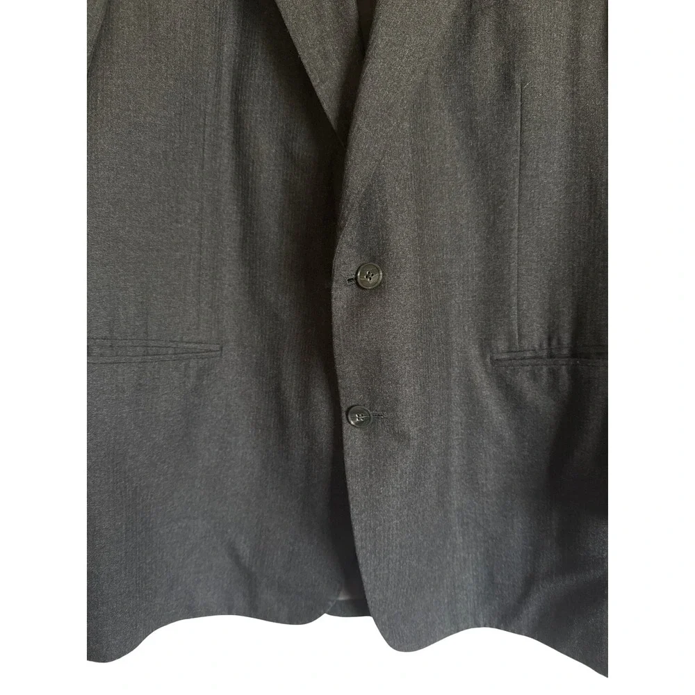 Custom Tailored Wong's Hong‎ Kong Gray Mink Cashmere Sport Coat Classic Business
